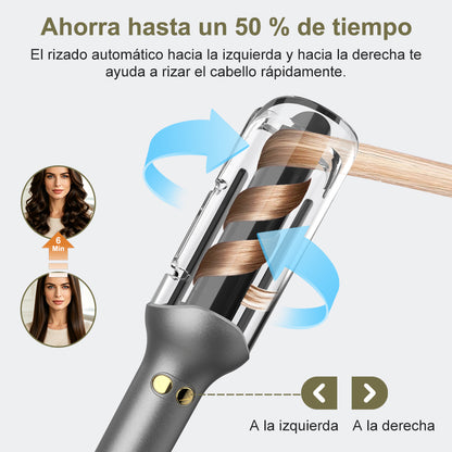 Qimmaol G-310 Rizador de Pelo Automático (25 mm) | 14 Ajustes de Temperatura (100–230 °C) / Antiquemaduras / Calentamiento Rápido / Cuidado Iónico