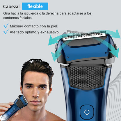 Afeitadora de láminas para hombres FK609, degradado azul