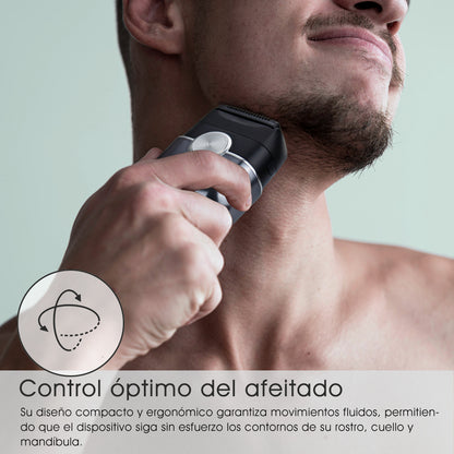 Qimmaol FK706 Mini afeitadora eléctrica para hombres con estuche de viaje
