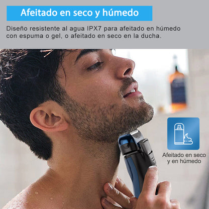 Afeitadora de láminas para hombres FK609, degradado azul